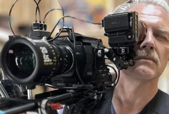 On camera
